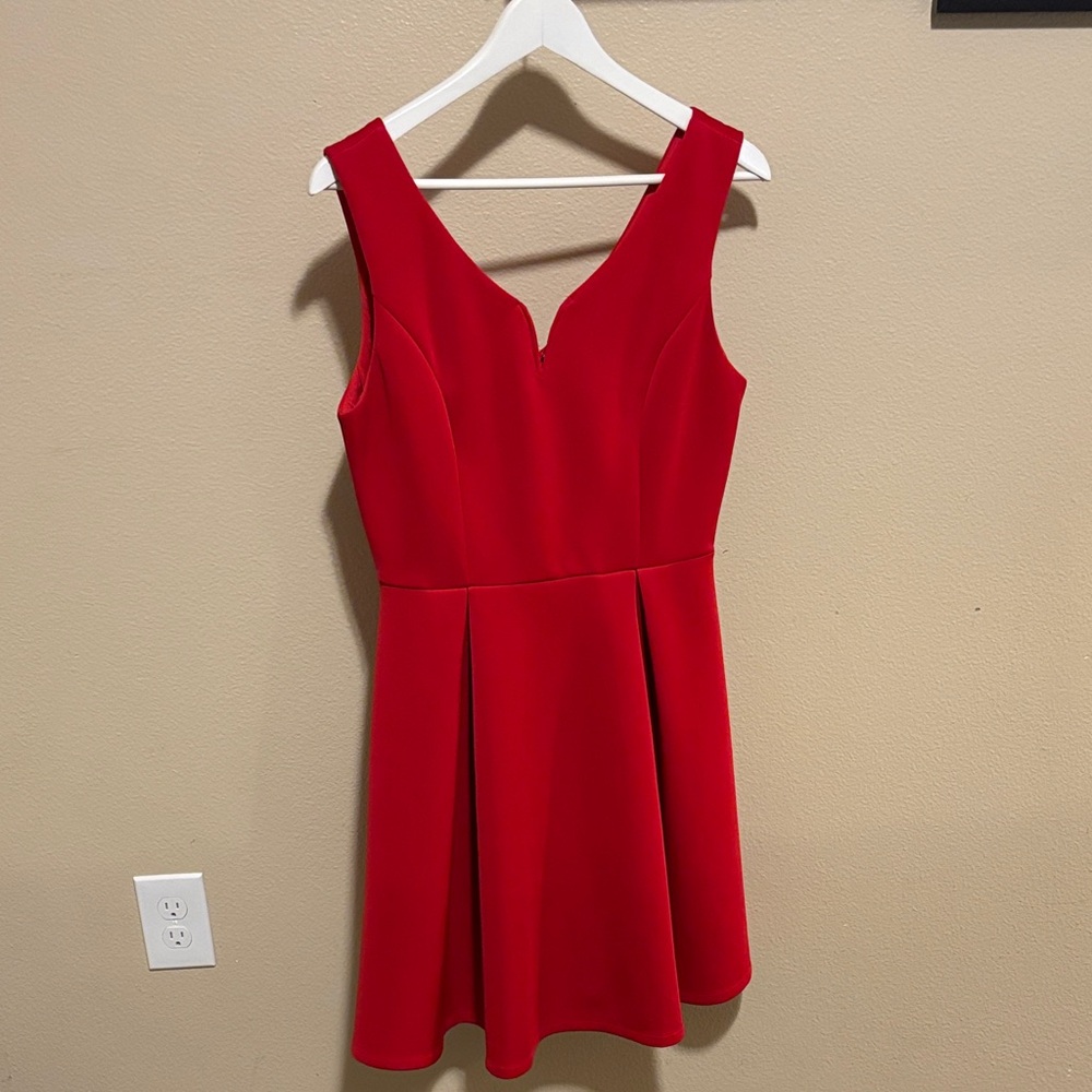 Dina Be Vibrant Red Mini Dress